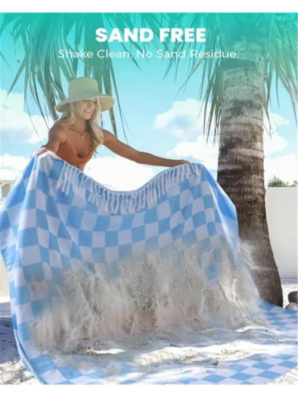 Oversized Beach Towel Quick Dry Sand Free Microfiber Pool Travel Towel 50x69